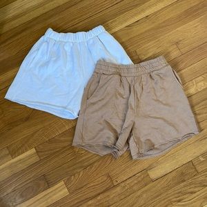 2 pairs of Aerie sweat shorts